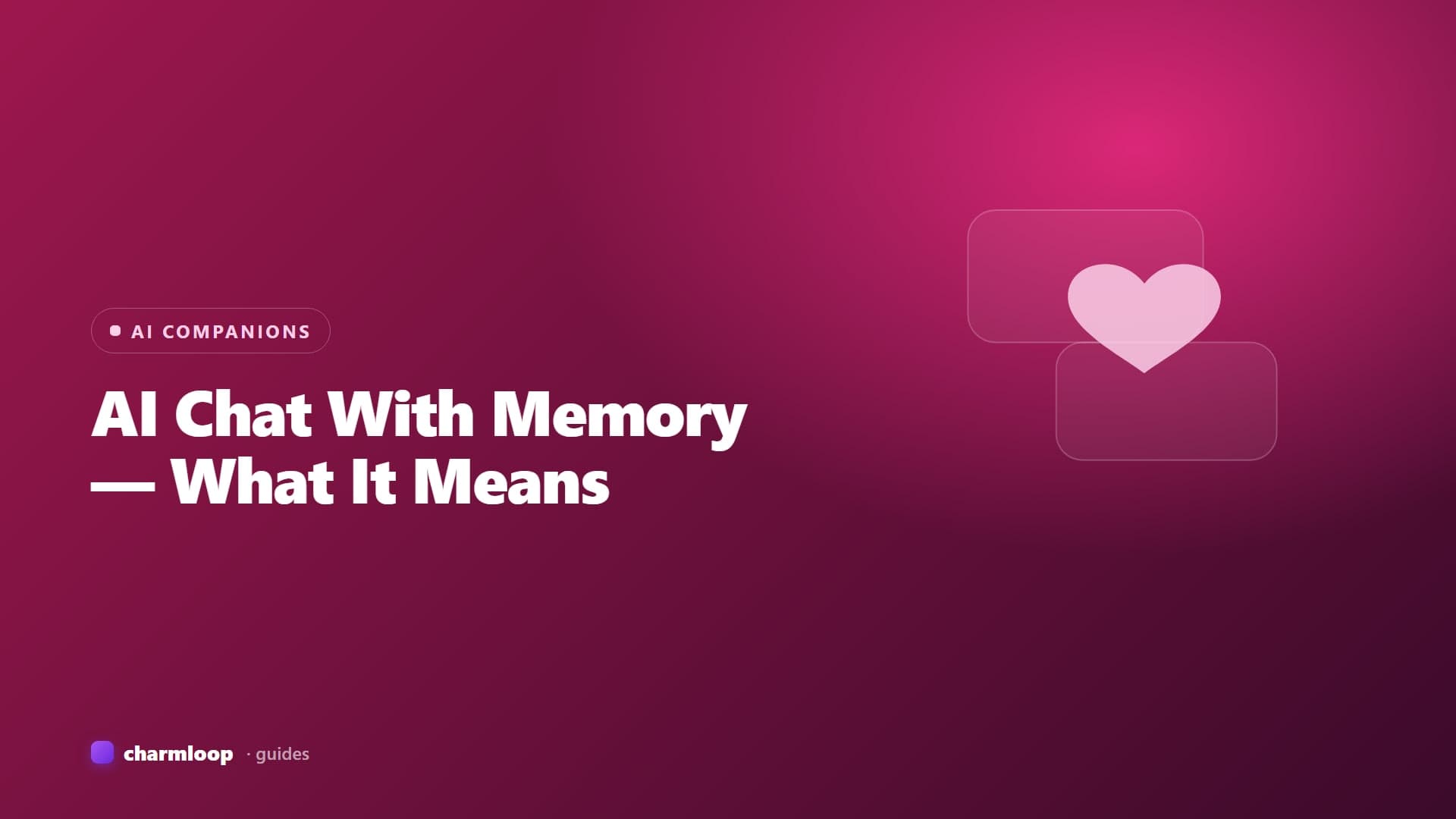 Diagram contrasting a short-term context window with a long-term explicit memory store for an AI character chat.