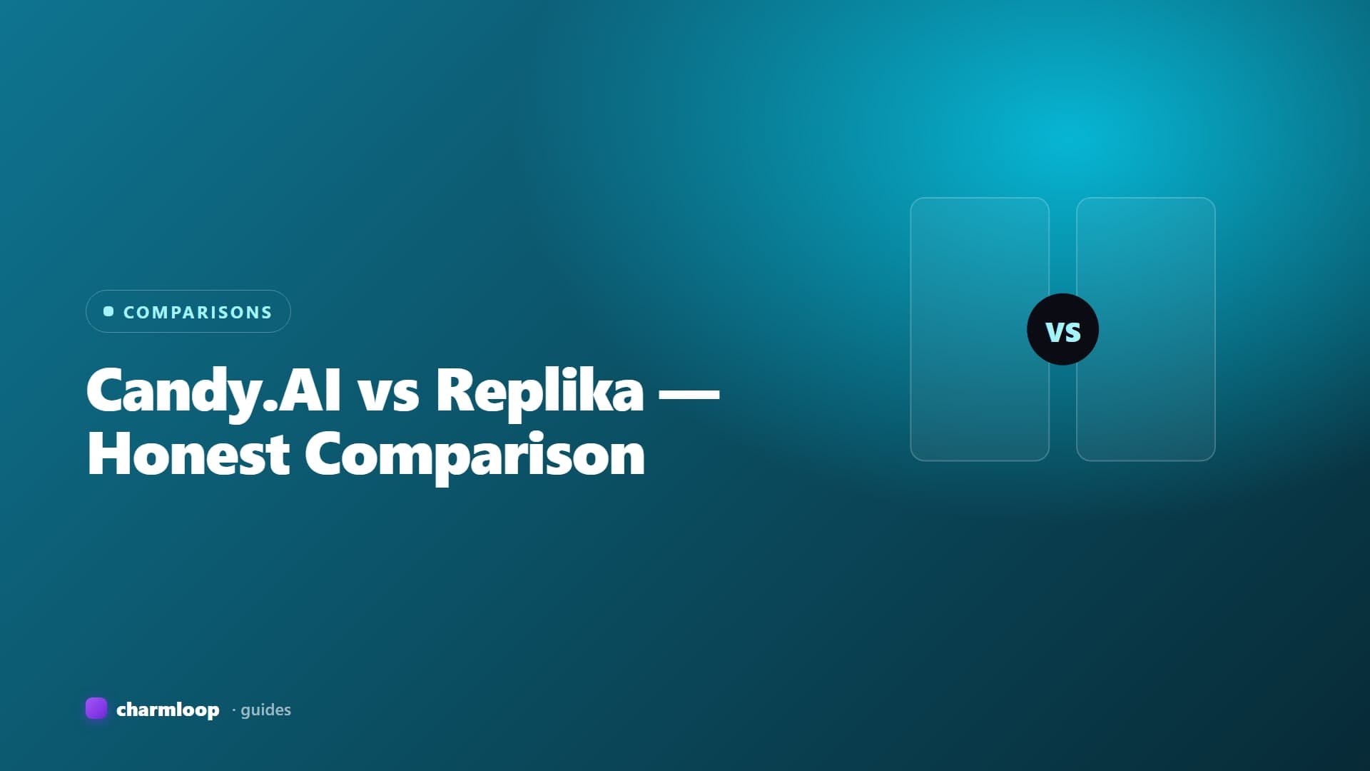 A side-by-side illustration of two AI companion app interfaces with contrasting visual identities.