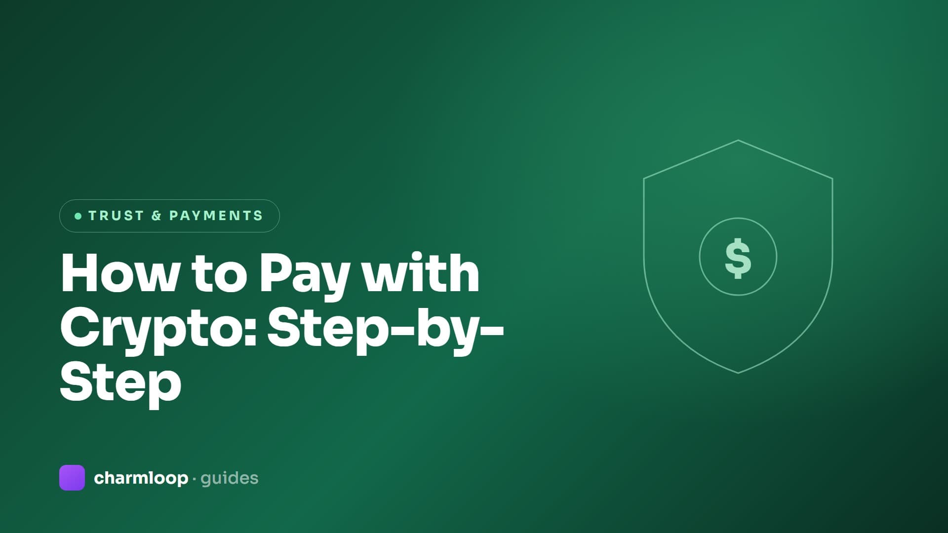 Step-by-step illustration of paying with crypto — choosing a coin, copying a one-time address, and a confirmed payment.