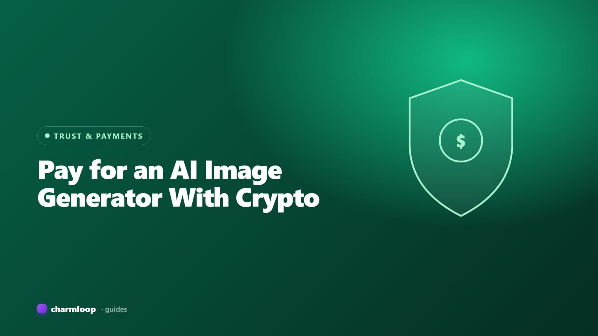 Illustration of a crypto checkout screen for an AI image generation service, showing multiple supported coins.