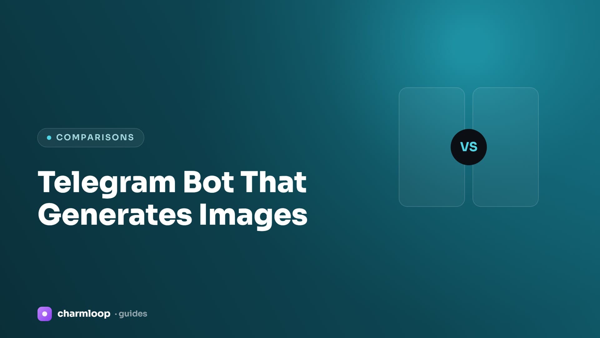 Illustration of a Telegram chat where a bot returns AI-generated images in response to a text prompt, with image thumbnails in the message thread.