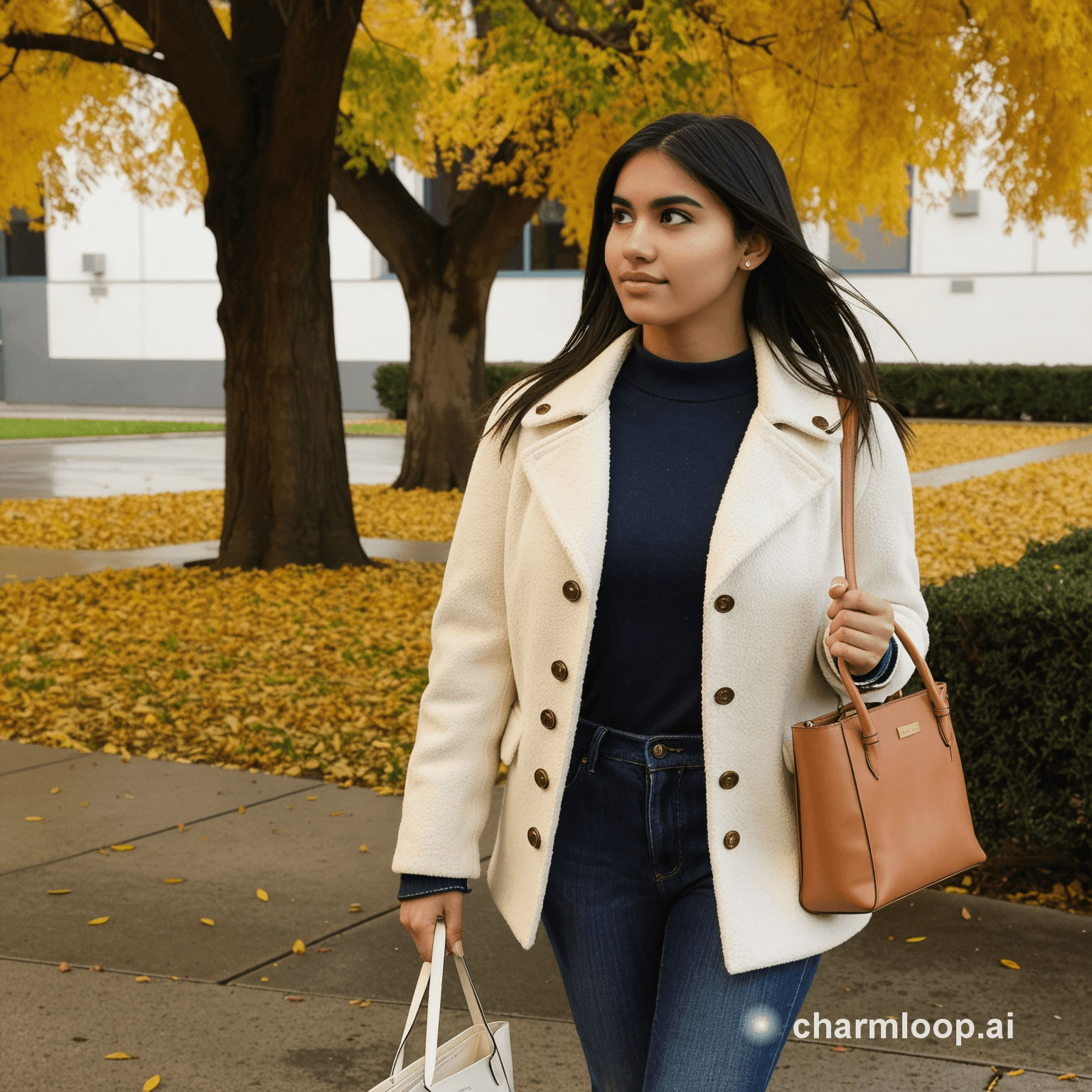 Photo of 28 years old south asian woman, slim build, short height, fine long…