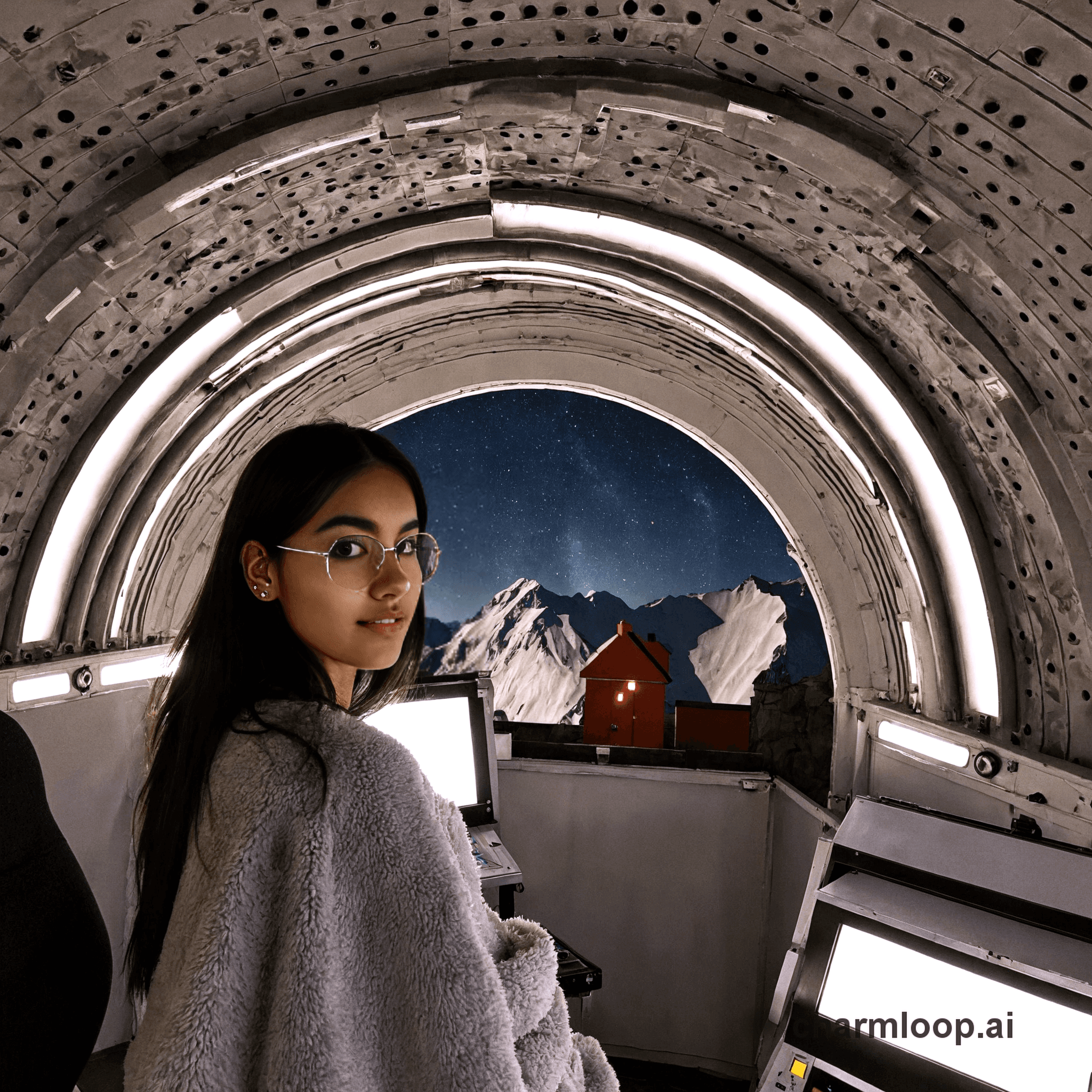 Photo of 28 years old south asian woman, slim build, short height, fine long black hair…